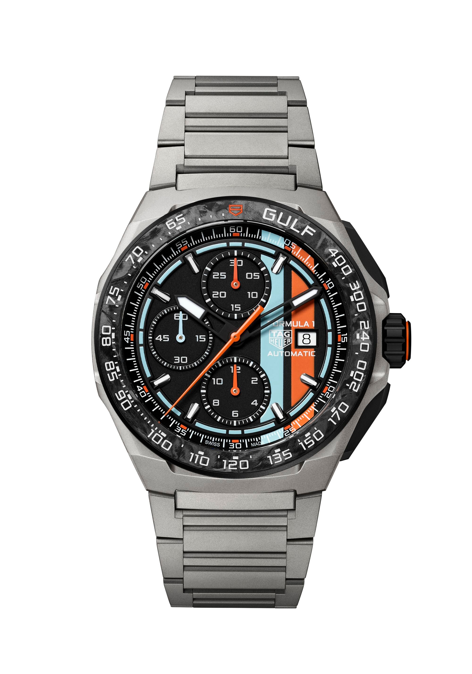 Formula 1 Chronograph x Gulf | 44mm, Titanium, Men's watch