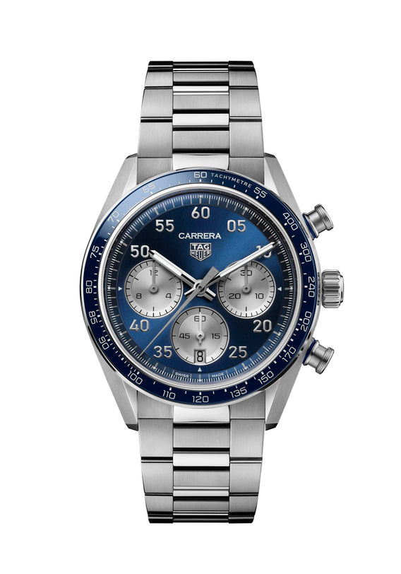 Carrera Chronograph Sport Blue | 42mm, Stainless Steel, Men's Watch