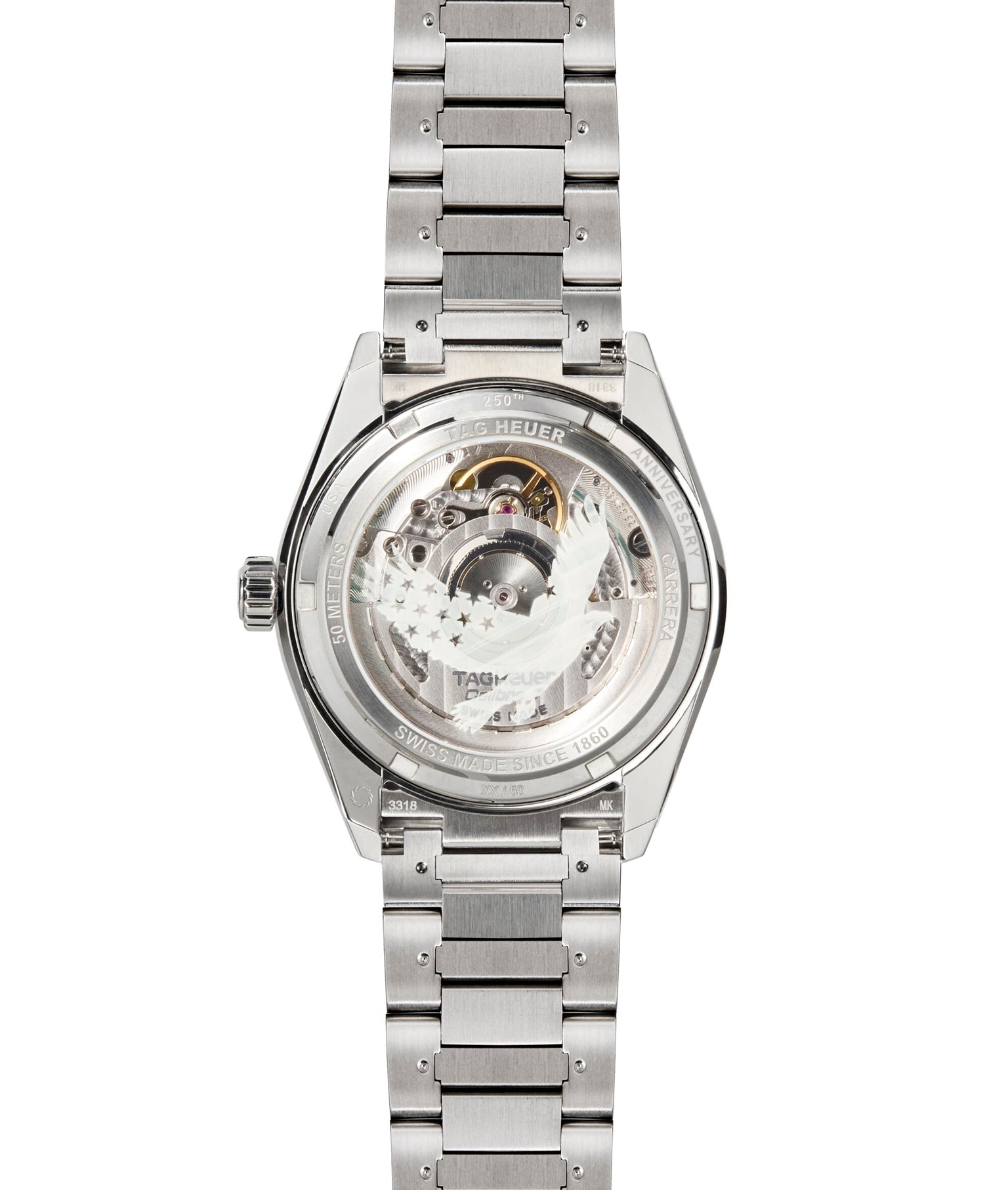 Carrera Chronograph 250 US Anniversary Limited Edition | 36mm, Stainless Steel, Men's Watch