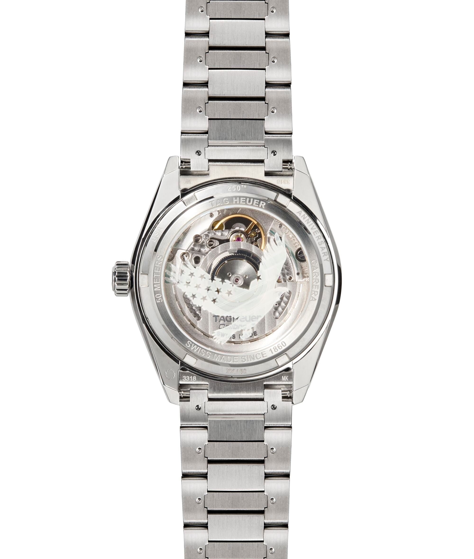 Carrera Chronograph 250 US Anniversary Limited Edition | 36mm, Stainless Steel, Men's Watch