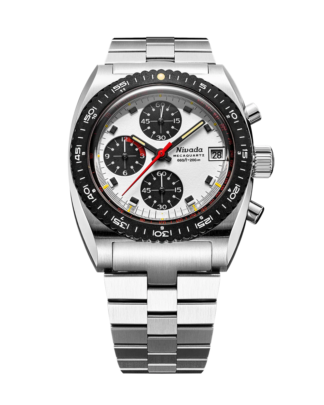 Autochron Panda Mecaquartz | 38mm, Stainless Steel