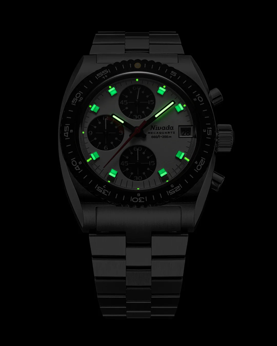 Autochron Panda Mecaquartz | 38mm, Stainless Steel