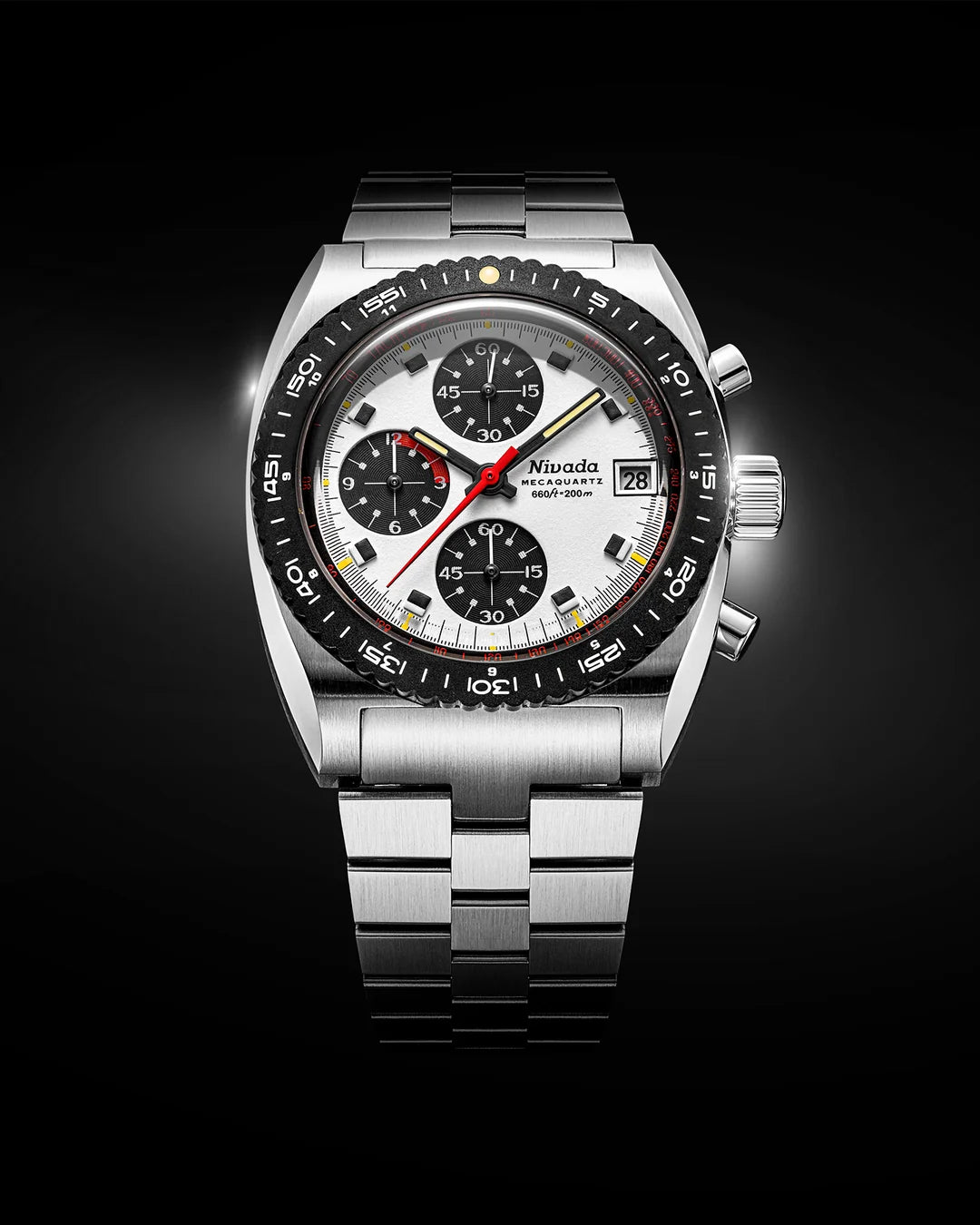 Autochron Panda Mecaquartz | 38mm, Stainless Steel