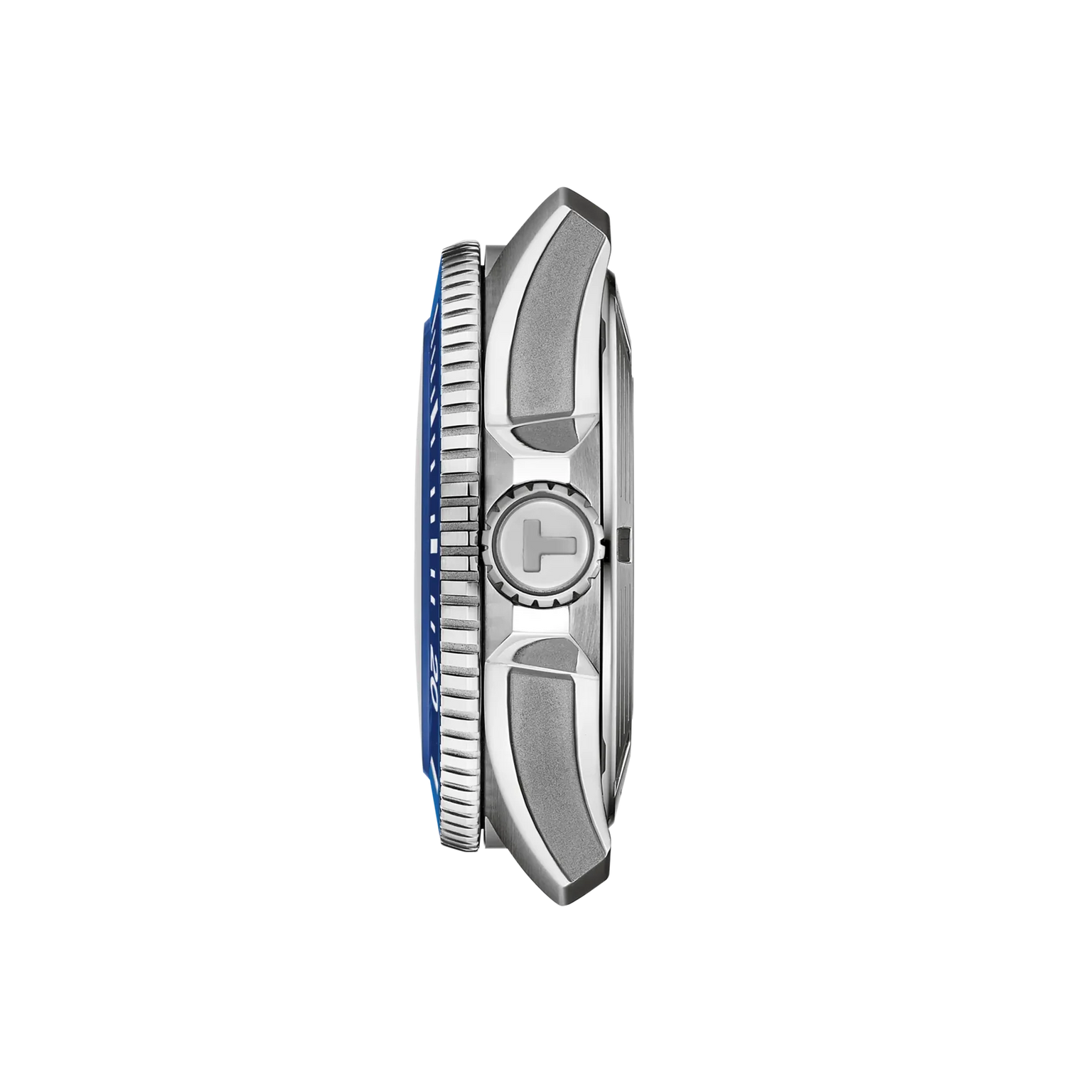 SeaStar 2000 | 44mm, Stainless Steel, Rubber Strap, Blue Dial