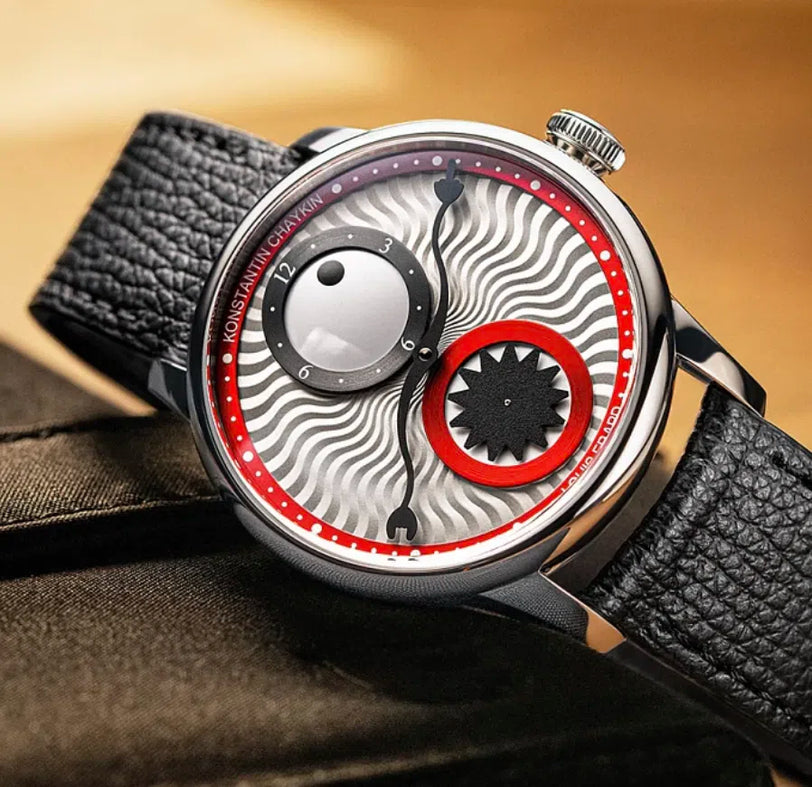 Le Régulateur Louis Erard x Konstantin Chaykin Time Eater III - Red | 39mm, Stainless Steel, Men's Watch