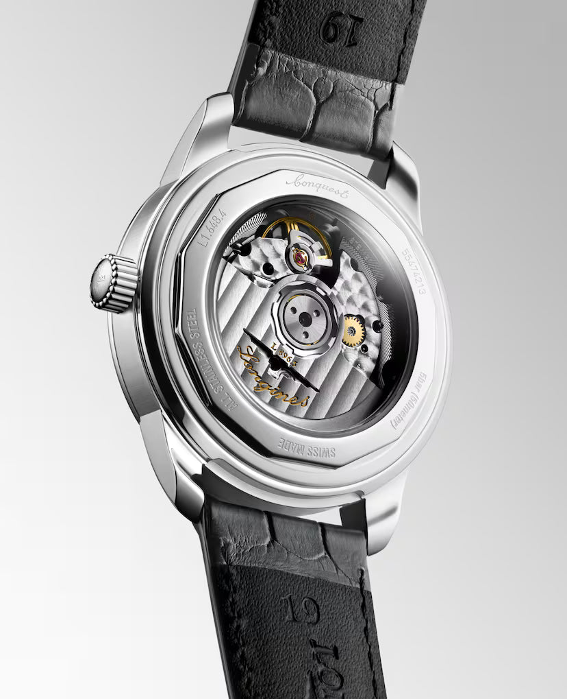 Conquest Heritage Central Power Reserve | 38mm, Alligator Leather Strap, Men's Watch