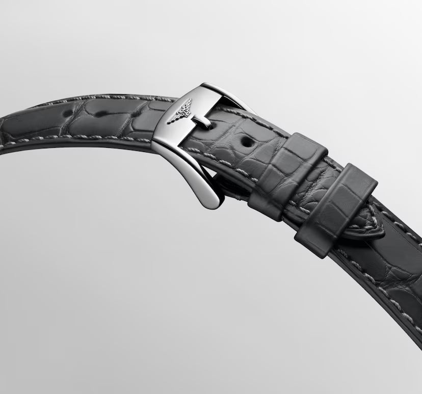 Conquest Heritage Central Power Reserve | 38mm, Alligator Leather Strap, Men's Watch