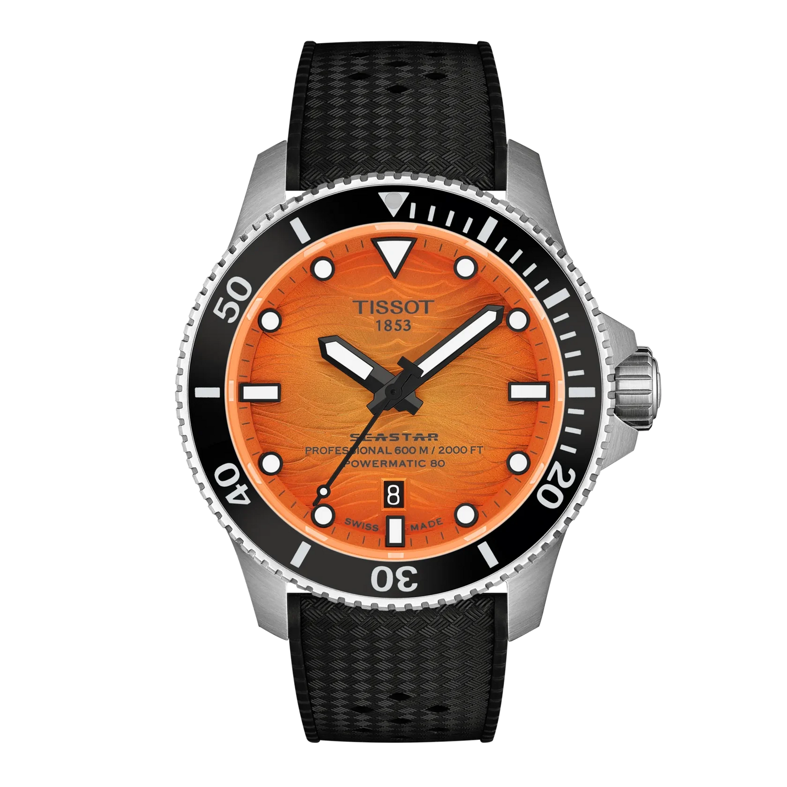 SeaStar 2000 | 44mm, Stainless Steel, Orange Dial