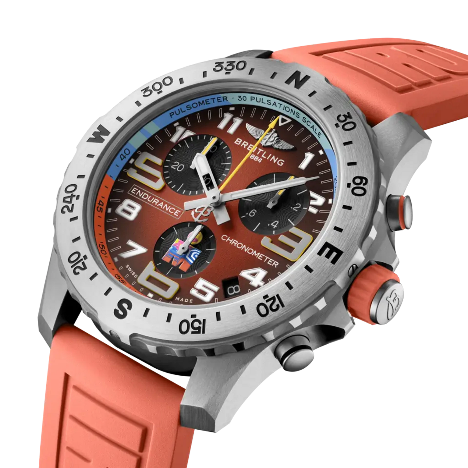 Endurance Pro IRONMAN® World Championship 2026 | 44mm, Titanium, Red Rubber, Men's Watch