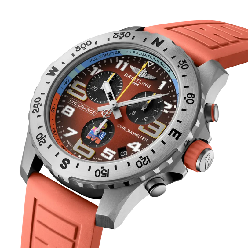 Endurance Pro IRONMAN® World Championship 2026 | 44mm, Titanium, Red Rubber, Men's Watch