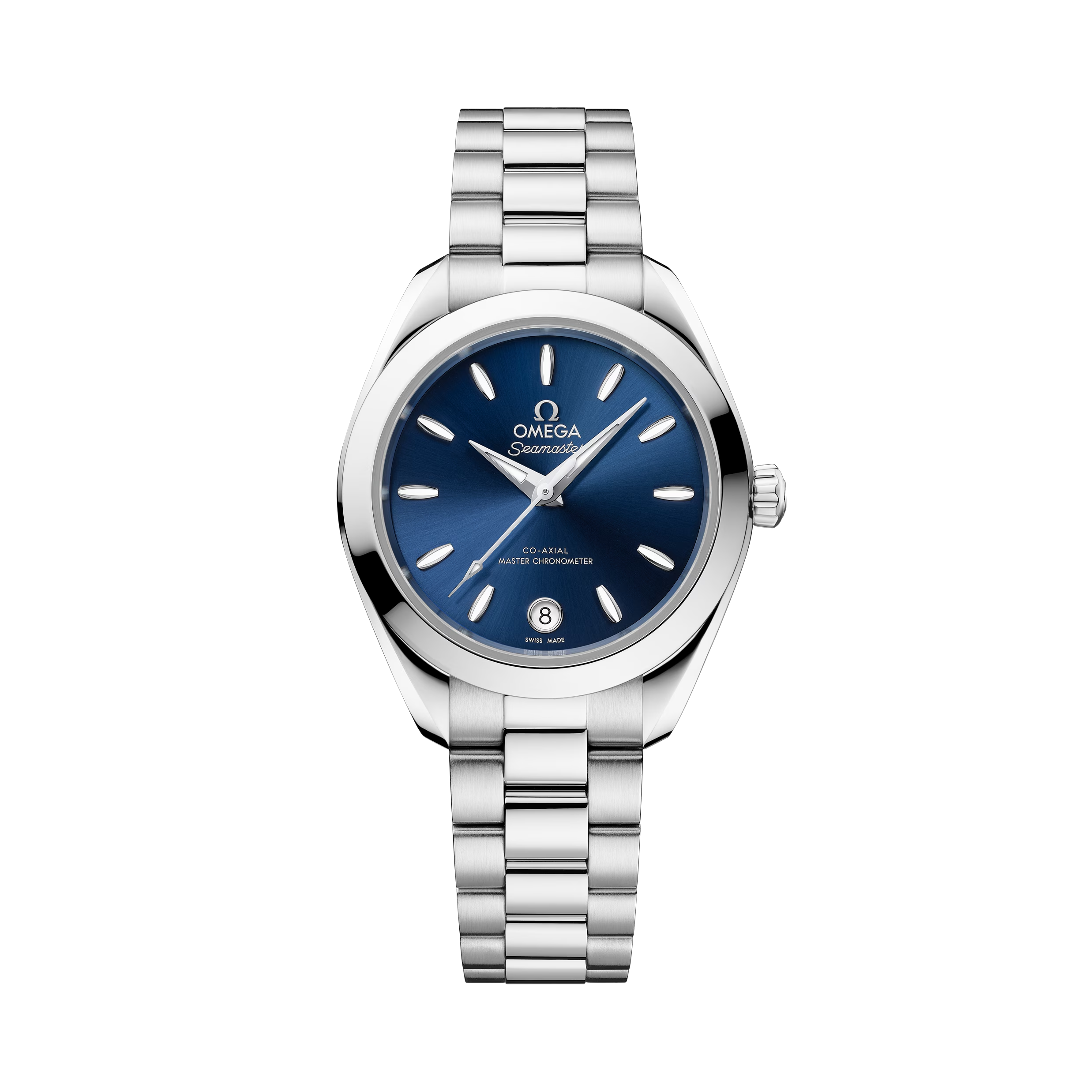 OMEGA Seamaster Aqua Terra 150M 30mm Steel on Steel Blue Dial Watch 