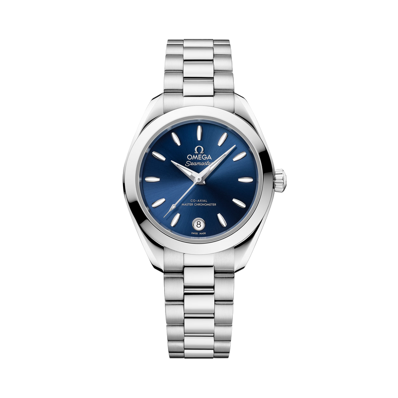 OMEGA Seamaster Aqua Terra 150M 30mm Steel on Steel Blue Dial Watch 