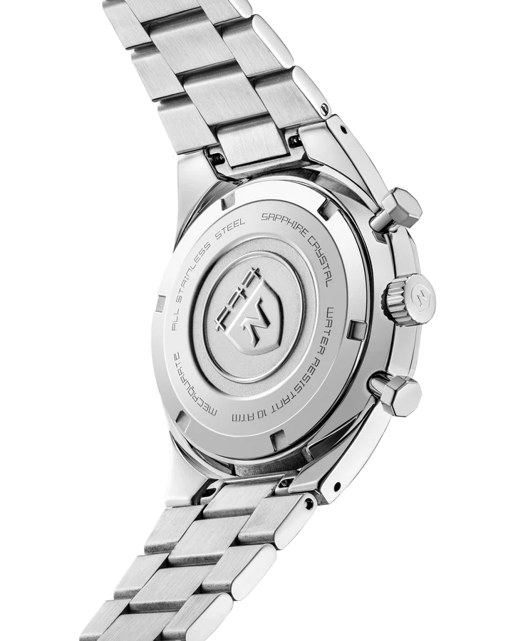 F77 SST Chrono Mechaquartz Grey MK2 | 38mm, Stainless Steel