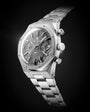 F77 SST Chrono Mechaquartz Grey MK2 | 38mm, Stainless Steel