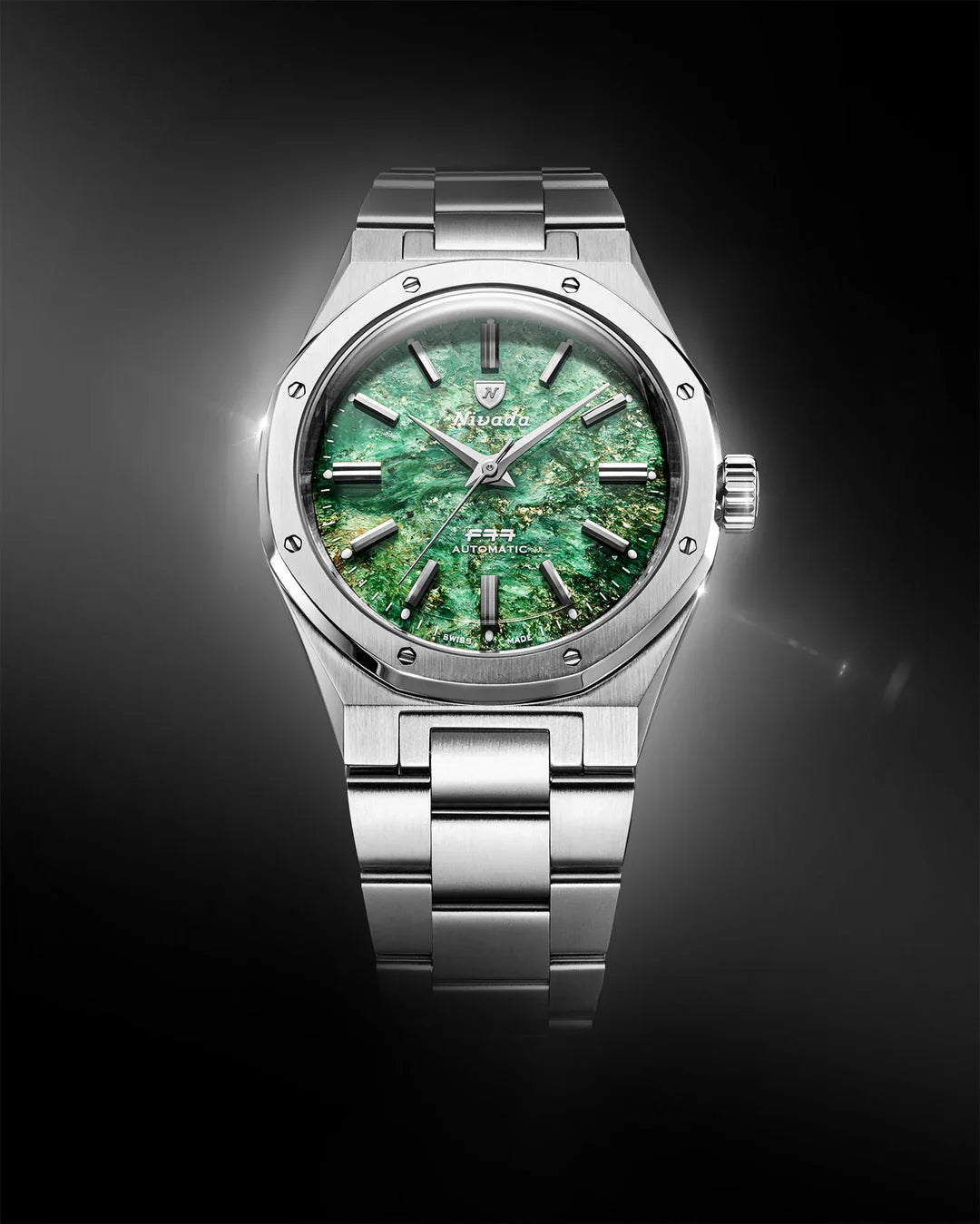 F77 SST Green Aventurine MK2 | 38mm, Mens Watch