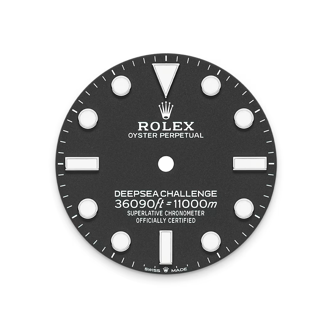 Intense black dial