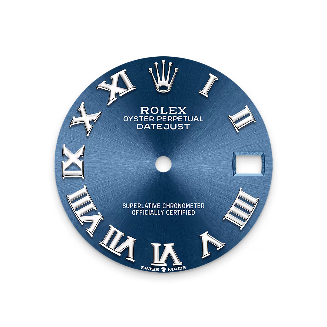 Bright blue dial