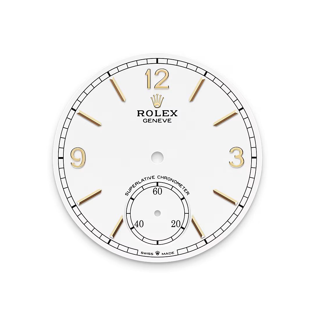 Intense white dial