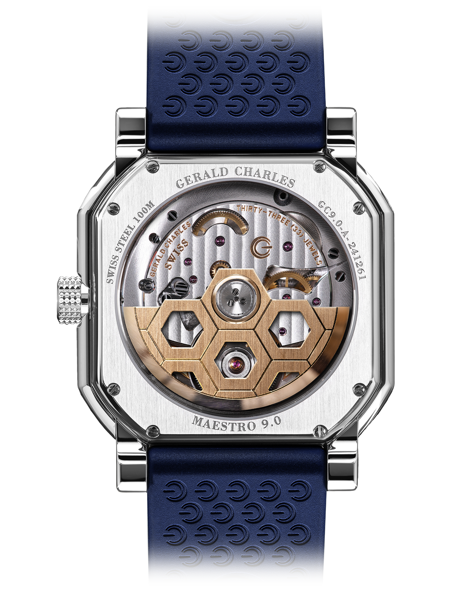 Back case of the Gerald Charles 9.0 Tourbillon watch