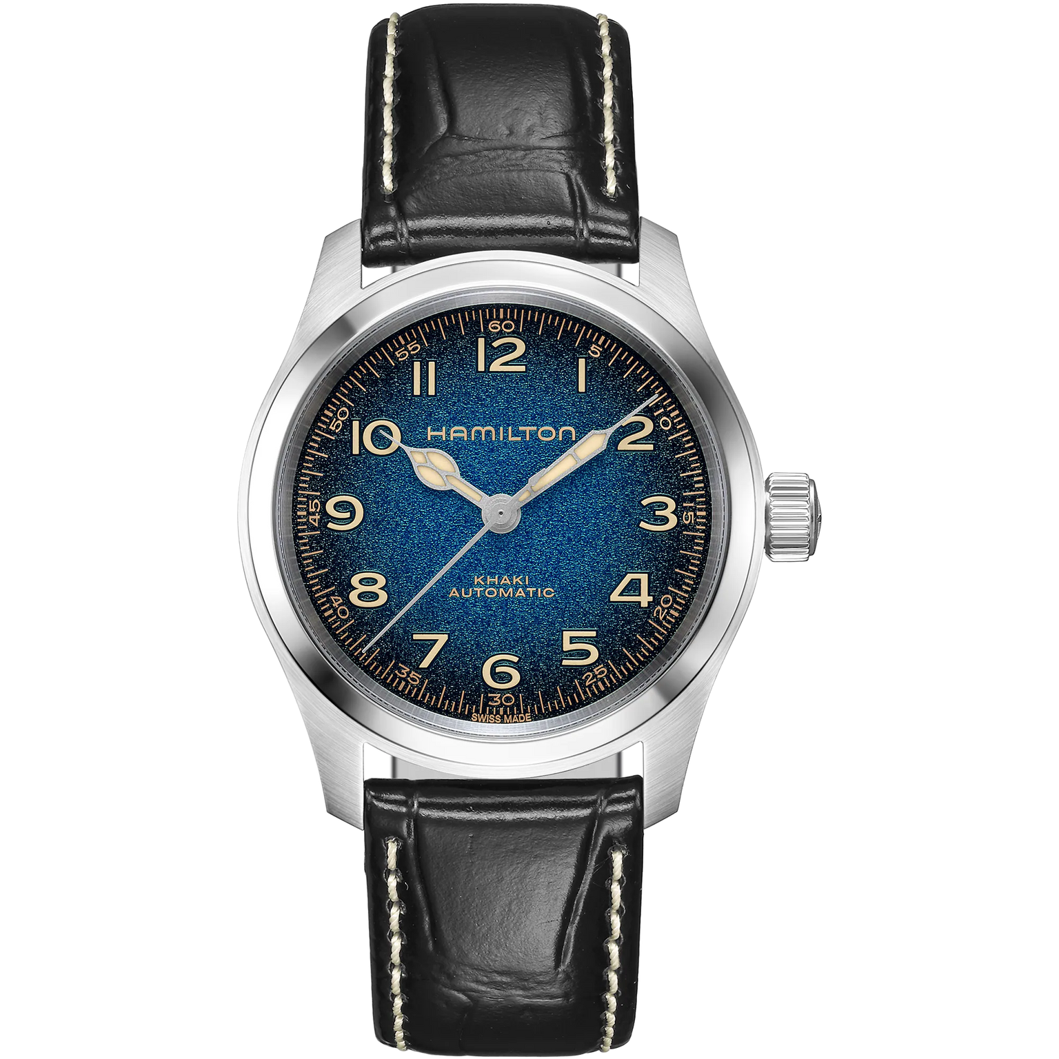Khaki Field Murph 38 Blue | 38mm, Leather, Men's Watch