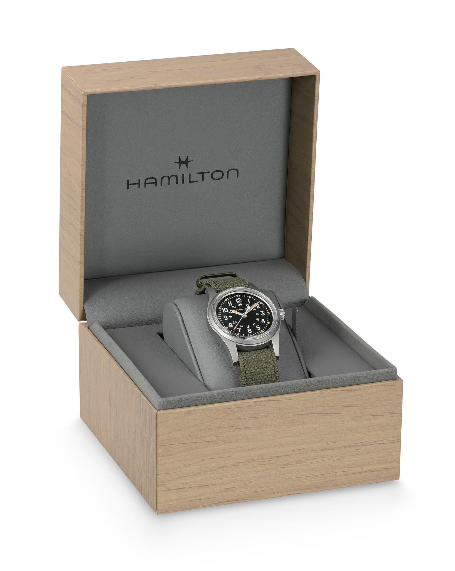 Khaki Field Mechanical 250 | 36mm, NATO Strap, Black Dial