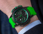 Epic X Chrono | 44mm, Black Titanium, Green Inner Ring
