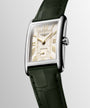 DolceVita | 37mm, Stainless Steel, Ivory Gilt "flinqué" Dial, Olive Green Alligator Leather Strap, Womens Watch