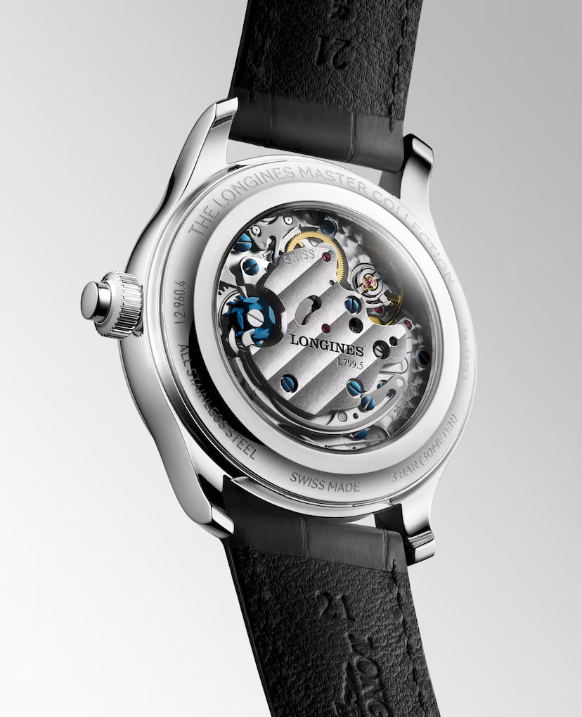 Master Chrono Monopusher | 41mm, Stainless Steel Case, Frosted Blue "Barleycorn" Dial