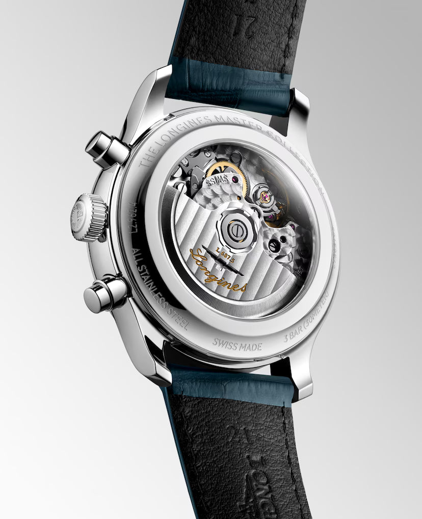 Master Chrono Moonphase | 41mm, Stainless Steel Case, Alligator Strap