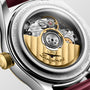 Master | 30mm, Stainless Steel and 18K Yellow Gold, White mother-of-pearl Dial, Bordeaux Alligator Leather, Womens Watch