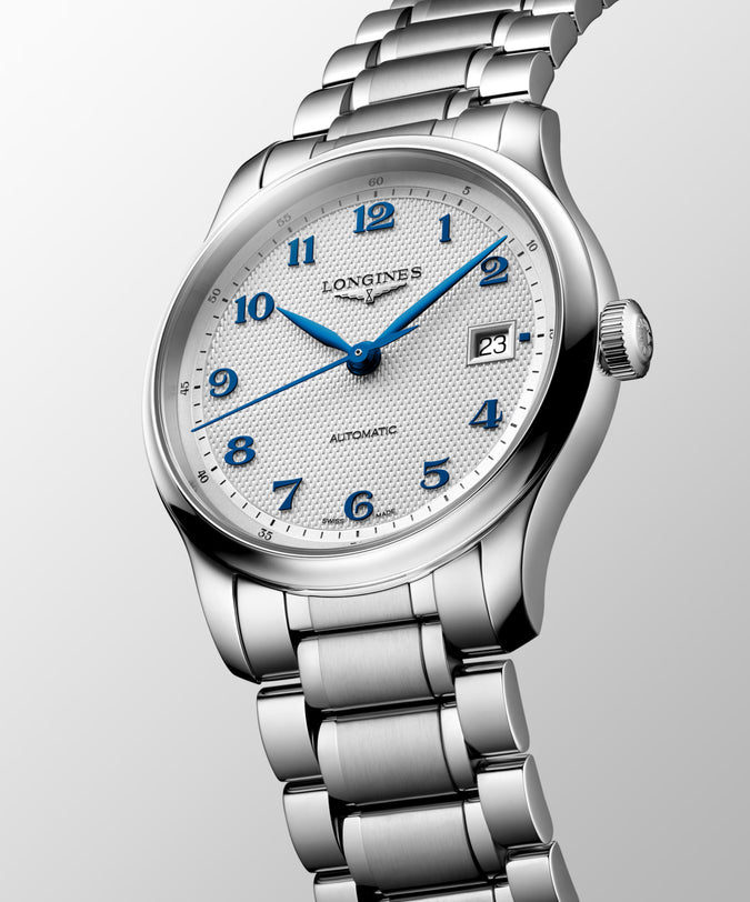 Master | 39mm, Stainless Steel, Silver "barleycorn" Dial, Mens Watch