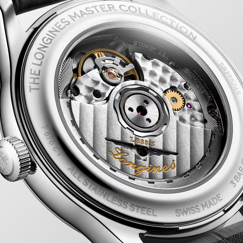 Master | 39mm, Stainless Steel Case, Alligator Strao