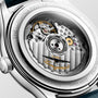 Master | 41mm, Stainless Steel, Blue "barleycorn" Dial, Blue Alligator Leather, Mens Watch