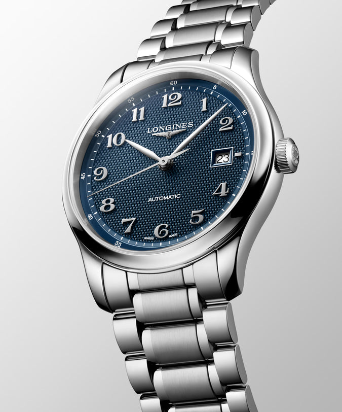 Master | 41mm, Stainless Steel, Blue "barleycorn" Dial, Mens Watch