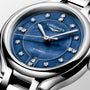 PrimaLuna | 30mm, Stainless Steel, Luminous Blue mother-of-pearl Dial, Womens Watch