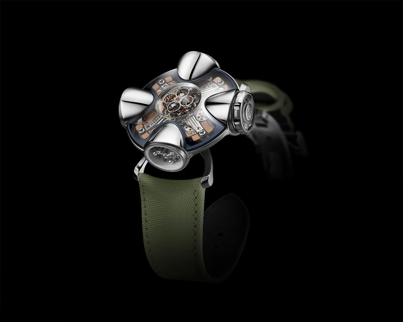 Horological Machine Nº11 Architect Red Gold Edition | 42mm, Rubber Strap, Men's Watch