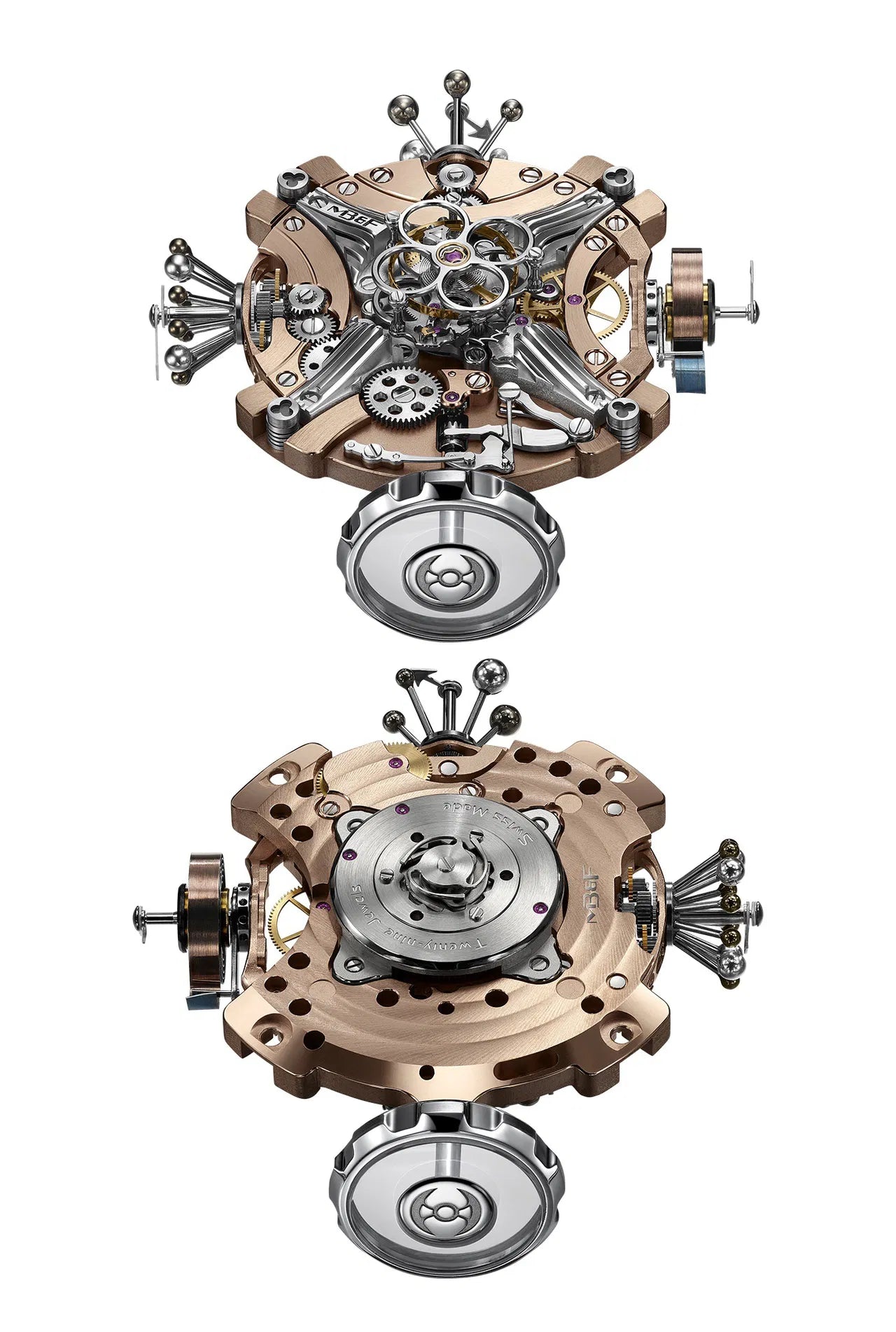 Horological Machine Nº11 Architect Red Gold Edition | 42mm, Rubber Strap, Men's Watch