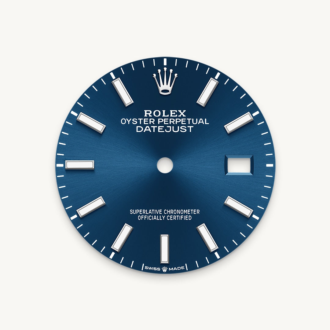 Bright blue dial
