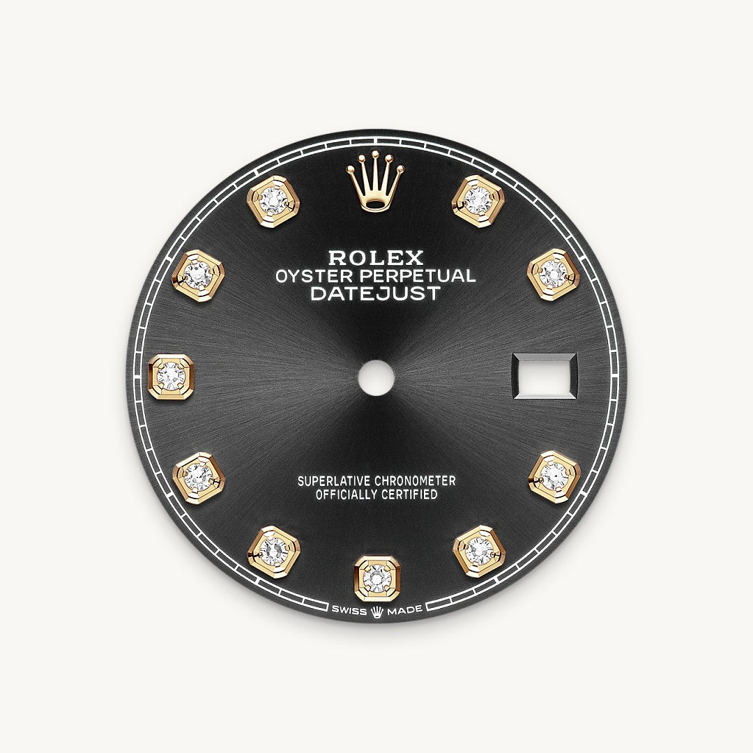 Bright black dial