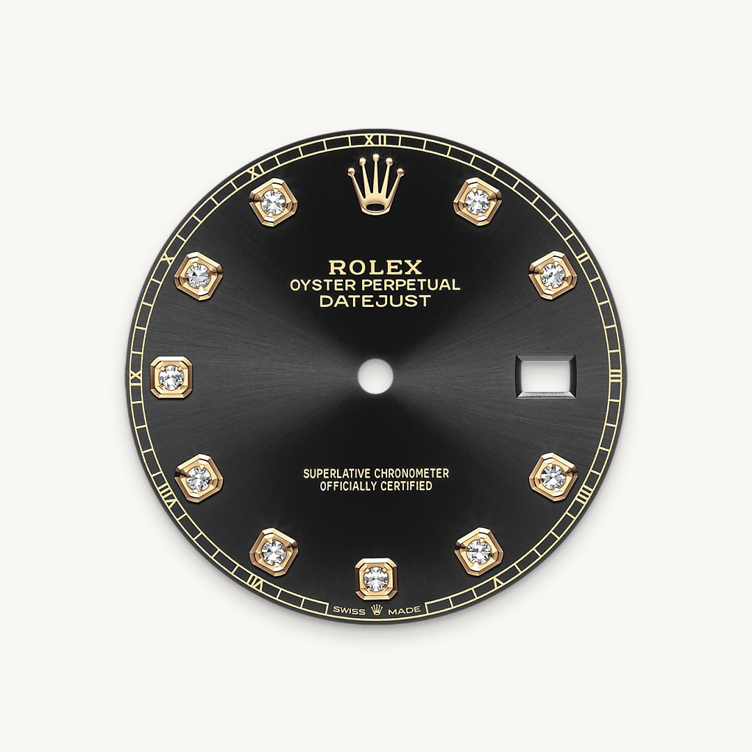 Bright black dial