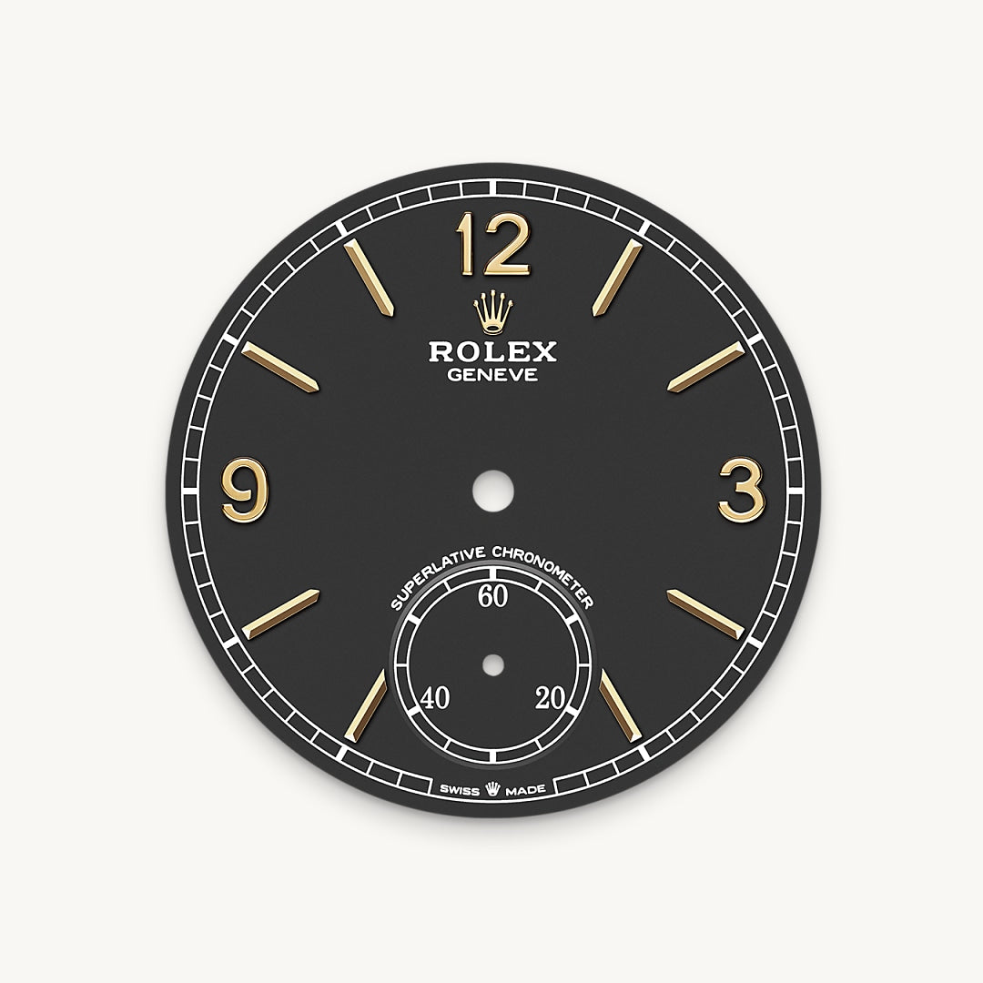 Intense black dial