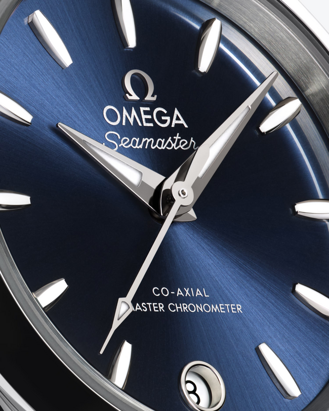 OMEGA Seamaster Aqua Terra 150M 30mm Steel on Steel Blue Dial Watch 