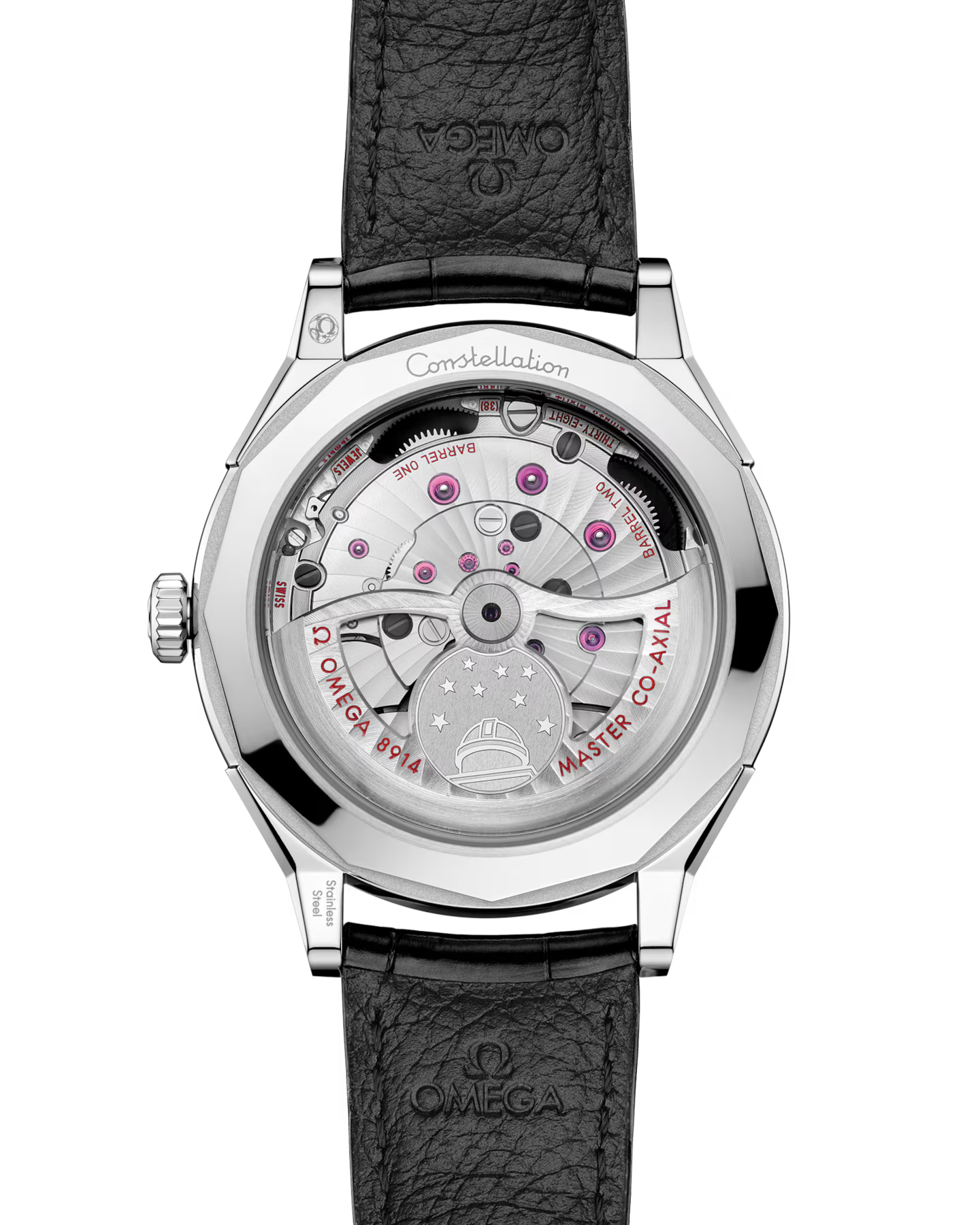 Constellation Observatory | 39mm, Glossy Leather Strap, Men's Watch
