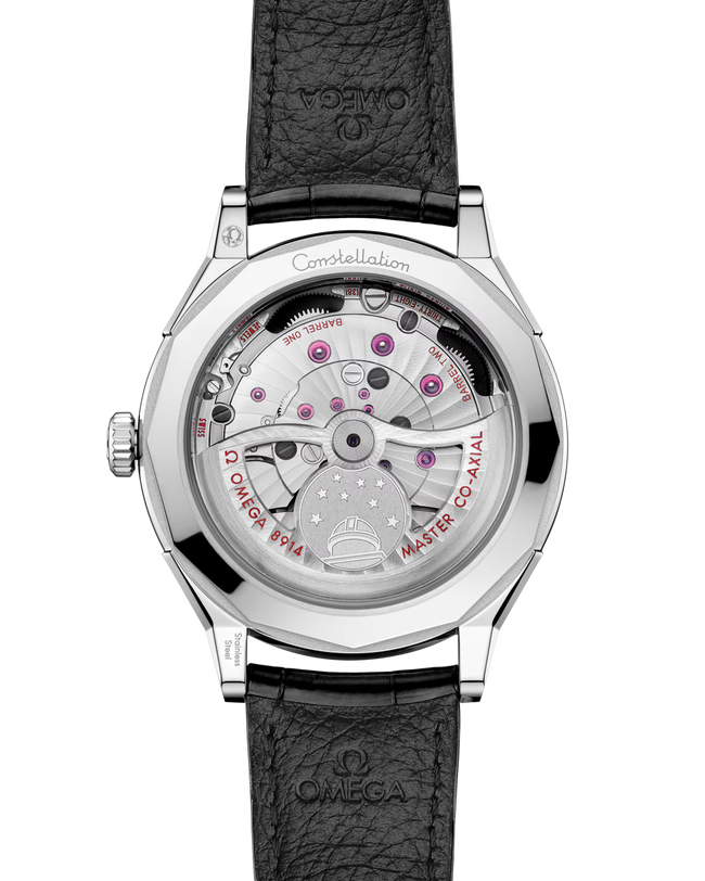 Constellation Observatory | 39mm, Glossy Leather Strap, Men's Watch