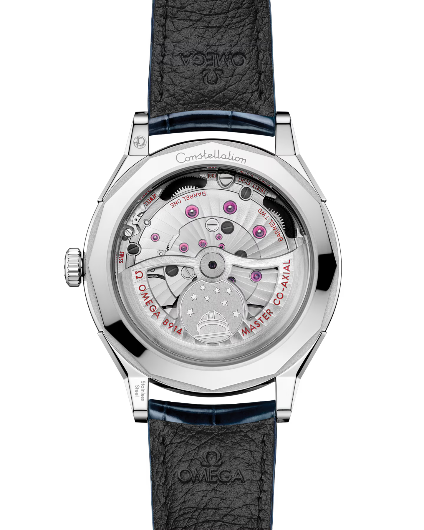 Constellation Observatory | 39mm, Blue Leather Strap, Men's Watch