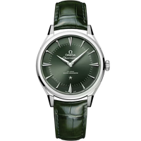 Constellation Observatory | 39mm, Green Leather Strap, Men's Watch