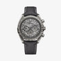 OMEGA Speedmaster Dark side of the Moon Grey watch with fabric strap