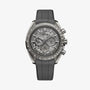 OMEGA Speedmaster Dark side of the Moon grey watch with rubber strap