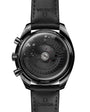 Back of OMEGA Dark Side of The Moon showing back of strap and face with leather strap