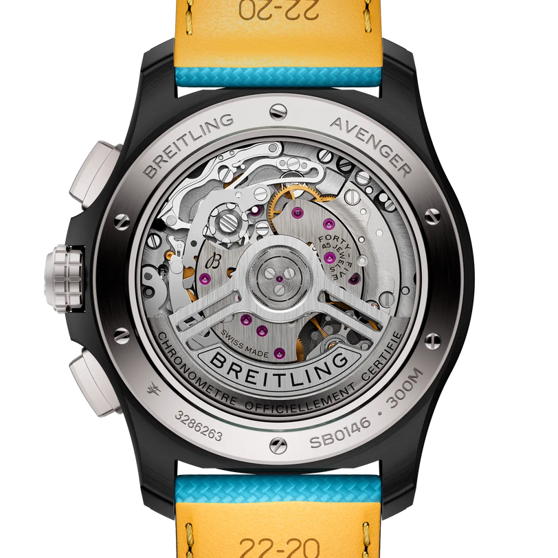 Avenger B01 Chronograph 42 Night Mission Back